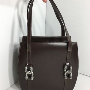 Vicenza Inc Brown Fine Leather Handbag